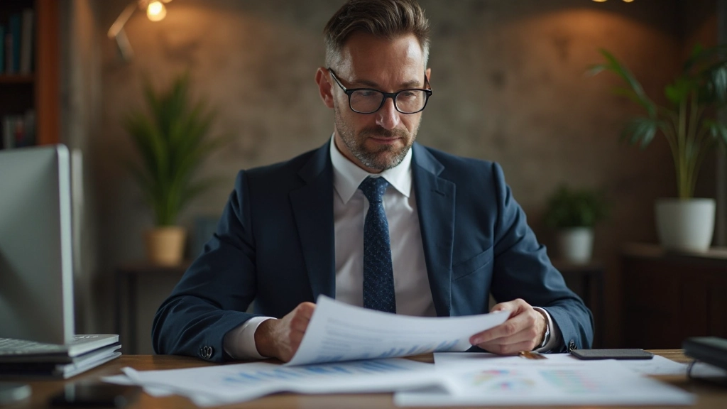 Инвестор анализирует портфель инвестиций