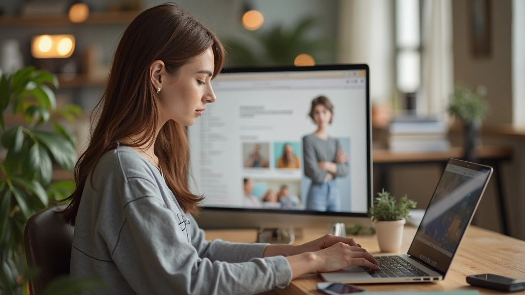 Интернет-магазин на экране ноутбука с товарами и корзиной покупок